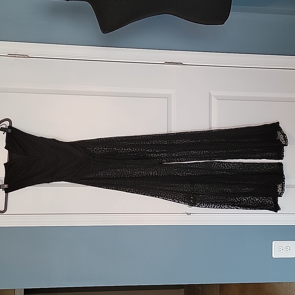 Black Bodysuit Sheer pants